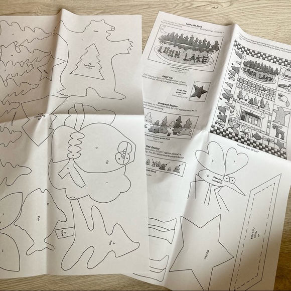 Quilt Pattern - Country Threads “Loon Lake”  Quilted Wall Hanging for Cabin - Picture 5 of 5